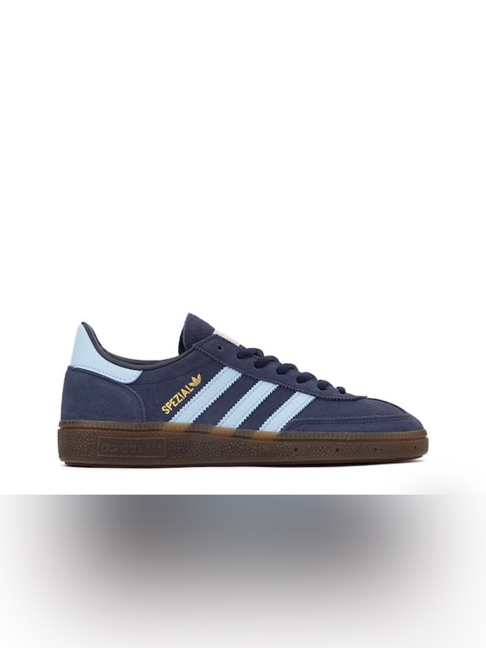 Adidas Original Handball Spezial Collegiate Navy Clear Gum Sole Sneakers Sz 4.5